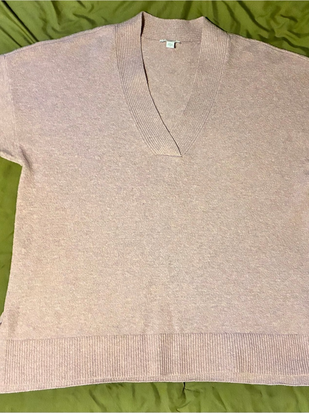 J. Jill Pink V-Neck Sweater